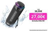 Tronsmart T7 Altavoz Portátil Bluetooth 5.3, Luces Led y Protección Agua IPX7