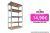 Estanteria Metalica Galvanizada 875kg 5 Baldas 180 x 90 x 40cm Ideal Garaje