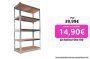Estanteria Metalica Galvanizada 875kg 5 Baldas 180 x 90 x 40cm Ideal Garaje