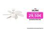 Ventilador de techo EnergySilence 3600 Vision Sky. 70 W, Diámetro 81 cm, Lámpara, 3 Velocidades, 6 Aspas reversibles, Función Verano/Invierno, Interruptor de Cadena