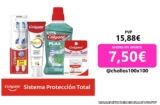 Colgate Rutina de Protección Total para dientes sanos: pasta de dientes, cepillo de dientes, enjuague bucal y seda dental