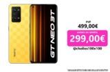 realme GT neo 3T-8+128GB 5G Smartphone Libre, Snapdragon 870, Carga SuperDart de 80W, Pantalla Super AMOLED de 120 Hz, Cámara triple de 64 MP con IA, Dual Sim, NFC, Dash Yellow