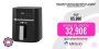 Muvip Freidora Aire Caliente 4.5L 1600W Pantalla Tactil – 10 Programas Preestablecidos – Cocina con 80% Menos Grasa – Olla Antiadherente – Temperatura Regulable 50-200ºC