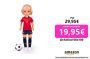 Nancy – Selección Española Rubia, muñeca futbolista en colaboración con equipo femenino de fútbol, equipación oficial de España y holograma de la Real Federación Española de Fútbol, Famosa (NAC41100)