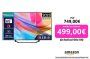 Hisense 65A7KQ QLED VIDAA Smart TV, 65 Pulgadas, con Quantum Dot Colour, 60Hz VRR, Dolby Vision, Bluetooth y HDMI, Compartir en el televisor, Alexa Built-in (Nuevo 2023)