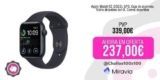 Apple Watch SE (2022), GPS, Caja de aluminio, Vidrio delantero Ion-X, Correa deportiva