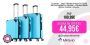 T-Lovendo – Juego 3 Maletas de Viaje Set Trolley ABS Semirigidas con Candado y 4 Ruedas. Maleta grande, mediana y pequeña.