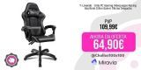 T-Lovendo – Silla PC Gaming Videojuegos Racing Escritorio Sillon Gamer Oficina Despacho