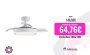 BEST SELLER ventilador L motor DC color blanco con 3 aspas, led regulable, temporizador y memoria de color. Muy silencioso.