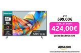 Hisense 55U6KQ Mini-LED VIDAA Smart TV, 55 Pulgadas Televisor, con Quantum Dot Colour, Full Array Local Dimming, Dolby Vision  Dolby Atmos, AirPlay, Procesador Hi-View Engine (Nuevo 2023)