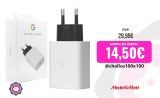 Cargador – Google Pixel 30W USB-C (GA03502-EU), Sin Cable, Compatible con dispositivos con carga USB-C, Carga rápida, Clearly White