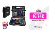 WORKPRO-Juego de herramientas para el hogar, 165 piezas, set de accesorios para casa, incluye llave, destornillador, alicates