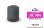 Sony Altavoz Bluetooth SRS-XB100, Ligero, Compacto, Altavoz Resistente al Agua y al Polvo IP67, hasta 16 h de batería, Correa Adaptable, Negro