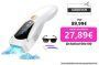 3 en 1 Depiladora de Luz Pulsada IPL con Función de Enfriamiento,HR/RA/SC,9 Nivel de Energía,999.990 Luz Pulsada,Depiladora Láser Confort Para Piernas,Bikini, Axilas, Cara, Cuerpo visión nocturna