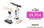 Kärcher Limpiadora de Cristales WV 2 Plus N, Autonomía Batería: 35 min, Indicador LED Estado Batería, 2 Boquillas Aspiración, Pulverizador, Paño Microfibra, 20 ml Detergente Limpiacristales