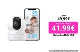 EZVIZ Camara de Vigilancia Interior con Seguimiento Automático, 4MP Cámara IP Domicilio WiFi 360° para Bebe con Visión Nocturna Color, Detección Humana,Llamada Bidireccional, Soporta 512GB, CP1 Pro