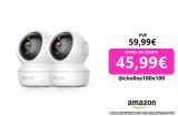 EZVIZ C6N (2-Pack) Cámaras Vigilancia WiFi Interior 360º, 1080P Camara Vigilancia Bebé/Mascotas, Visión Nocturna, Audio Bidireccional, Detección de Movimiento, Control Remoto, Compatible con Alexa