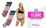 DON ALGODON | Pack 12 Braguitas flores para Mujer Suavidad y Comodidad excepcionales | Unidades: 2 Unidades por Cada Color – Bragas Mujer Transpirables, Resistentes, máxima Comodidad día y Noche