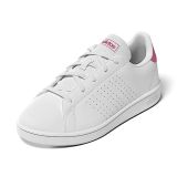 adidas Advantage K, Shoes-Low, Blanco (FTWR White/Pulse Magenta/Wonder Quartz), 33 EU