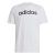 adidas Essentials Single Jersey Linear Embroidered Logo T-shirt Camiseta, White/Black, M Hombre