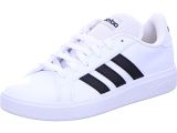 adidas Grand Court TD Lifestyle Court Casual Shoes, Zapatillas Mujer, Ftwr White Core Black Core Black, 38 EU