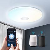 Aigostar Lámpara De Techo Led inteligente, 18 W, CCT. Regulable de luz cálida a blanca 3000 a 6500K