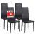 Albatros 2551MILANO Set de 4 sillas de Comedor, Negro