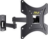 Alphamount Soporte TV Pared de 13-42 Pulgadas, Soporte TV Monitor Inclinable Giratorio y Articulado hasta 20kg, VESA 75×75-200x200mm
