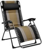 Amazon Basics – Silla acolchada con gravedad cero, de color negro