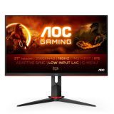 AOC Monitor Gaming Q27G2S/EU- 27″ QHD, 165Hz, 1ms, IPS, LowBlue Light, FlickerFree (2560×1440, 350cd/m, HDMI 2×2.0, Displayport 1×1.4)
