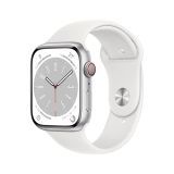 Apple Watch Series 8 (GPS + Cellular, 45mm) Reloj Inteligente con Caja de Aluminio en Plata
