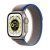 Apple Watch Ultra (GPS + Cellular, 49mm) Reloj Inteligente con Caja de Titanio – Correa Loop Trail Azul/Gris – Talla S/M. Monitor de entreno, GPS de Alta precisión, autonomía Extraordinaria