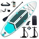 Aqua Plus Sup Inflable de 15cm de Grosor para Todos los Niveles de Habilidad, Paleta Ajustable