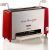 Ariete 730 Grill eléctrico, cocción vertical, redue grasas y el humo, temporizador ajustable 30 min, grill extraíble y lavable, bandeja antigoteo, 1.300 W, rojo