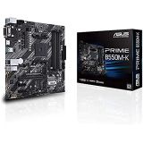 ASUS Prime B550M-K – Placa Base mATX AMD Ryzen AM4 con 4 x DIMM, Dual M.2, PCIe 4.0, 1 GB LAN Ethernet