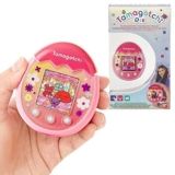 Bandai – Tamagotchi – Tamagotchi PIX – Flor rosa – Animal electrónico virtual con pantalla a color, botones táctiles, juegos y cámara – 42911