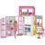 Barbie con apartamento Casa de muñecas con una figura, muebles y accesorios, regalo +3 años (Mattel HHY40)