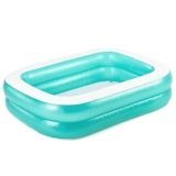 Bestway 54005 Piscina familiar inflable transparente, 201 x 150 x 51 cm, color verde
