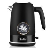 Breville VKT146X – Hervidor eléctrico, 1,7 l (8 tazas), ebullición rápida de 3 kW, colección New York, color negro