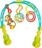 Bright Starts OBall Flex ‘n Go Arco de Actividades para Llevar sin BPA Juguete para Cochecito de bebé, Edad recién Nacido +
