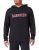 Calvin Klein Hombre Hoodie L/S con capucha, Black W/ Fuchsia Rose, M