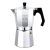 Cecotec cafetera Italiana MokClassic 600 Shiny. Fabricada en Aluminio Fundido, Apta para Diferentes Tipos de Cocina, para 6 Tazas de café