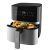 Cecotec Freidora sin Aceite de 5,5 L de Aire Caliente Cecofry Full Inox 5500 Pro. 1700 W, Dietética y Digital, Panel Táctil, Acabados en Acero Inox, Tecnología PerfectCook, Termostato, 8 Modos
