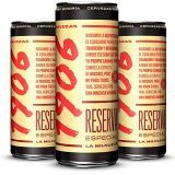 Cerveza 1906 Reserva Especial – Paquete de 24 latas de 330 ml – Bebida alcohólica 6,5% de volumen en alcohol