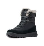 Columbia SLOPESIDE PEAK LUXE botas de nieve impermeables Mujer , Marrón (Dark Stone x Sea Salt), 39 EU