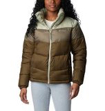 Columbia Puffect Color Blocked Jacket Chaqueta, Mujer, Verde Oliva, Verde Piedra, Safari, M