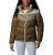 Columbia Puffect Color Blocked Jacket Chaqueta, Mujer, Verde Oliva, Verde Piedra, Safari, M