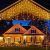 Cortina Luces Navidad Exterior,4M 240 Leds Luces Navidad Exterior, 8 Modos de Guirnalda Luces Interior Exterior