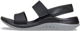 Crocs LiteRide 360 Sandal W, Sandalias Mujer, Black Light Grey, 36/37 EU