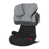 Cybex Silver Solution X2-Fix – Silla de coche con y sin Isofix, Grupo 2/3 (15-36 kg), Desde los 3 hasta los 12 años aprox., Cobblestone (light grey)